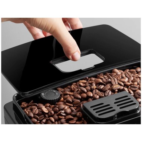DeLonghi ECAM22.115.B Magnifica S 1450W 15 bar, darálós, automata kávéfőző, eszpresszógép 1.8L víztartállyal, gőzölő karral (fekete - ezüst)