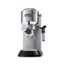 DeLonghi Dedica Style EC685.M ezüst eszpresszó kávéfőző EX:4, Silver 1300W 15 bar két csészés presszókávéfőző, 1.1L víztartállyal, gőzölő karral