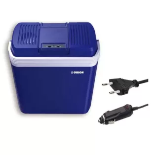   Orion EC-987C 20L CoolBox 12V autós / 230V hálózati 20 literes hűtő - fűtő elektromos (termoelektromos) hűtőtáska 40-58W, sötétkék