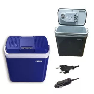   Orion EC-987C / EC987CGY 20L CoolBox 12V autós / 230V hálózati 20 literes hűtő - fűtő elektromos (termoelektromos) hűtőtáska 40-58W, sötétkék / szürke