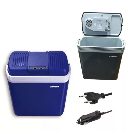 Orion EC-987C / EC987CGY 20L CoolBox 12V autós / 230V hálózati 20 literes hűtő - fűtő elektromos (termoelektromos) hűtőtáska 40-58W, sötétkék / szürke