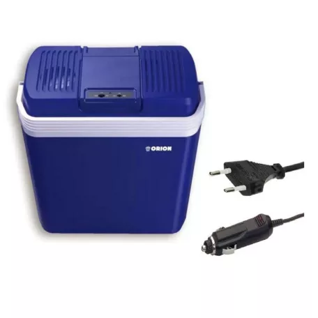 Orion EC-987C / EC987CGY 20L CoolBox 12V autós / 230V hálózati 20 literes hűtő - fűtő elektromos (termoelektromos) hűtőtáska 40-58W, sötétkék / szürke