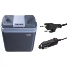 Orion EC-987C / EC987CGY 20L CoolBox 12V autós / 230V hálózati 20 literes hűtő - fűtő elektromos (termoelektromos) hűtőtáska 40-58W, sötétkék / szürke
