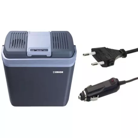 Orion EC-987C / EC987CGY 20L CoolBox 12V autós / 230V hálózati 20 literes hűtő - fűtő elektromos (termoelektromos) hűtőtáska 40-58W, sötétkék / szürke
