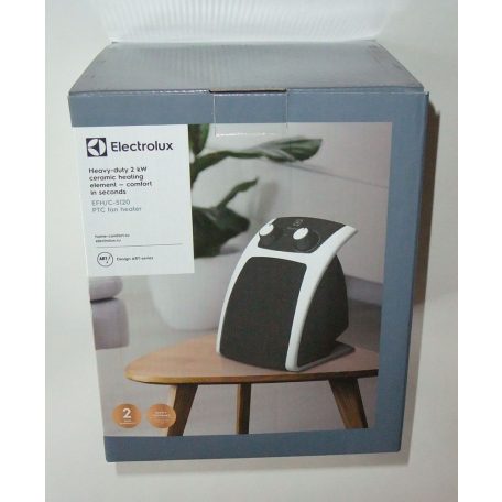 Electrolux EFH/C-5120 EEC 1100W / 2000W kerámia elektromos, termosztátos hősugárzó ventilátor, 2 kW fűtőventilátor, termoventilátor