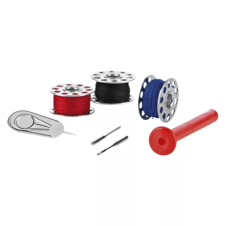 EasyMaxx Fast Sew mini, hordozható, elemes kézi varrógép 4 orsó cérnával, befűzővel és 2 tartalék tűvel (477251)
