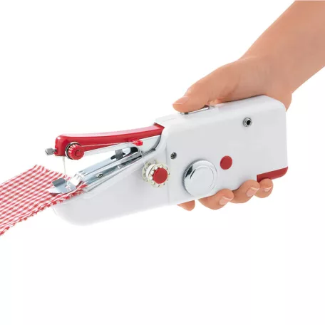 EasyMaxx Fast Sew mini, hordozható, elemes kézi varrógép 4 orsó cérnával, befűzővel és 2 tartalék tűvel (477251)