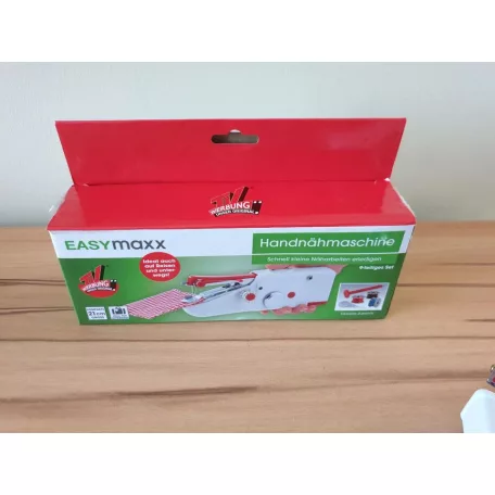 EasyMaxx Fast Sew mini, hordozható, elemes kézi varrógép 4 orsó cérnával, befűzővel és 2 tartalék tűvel (477251)