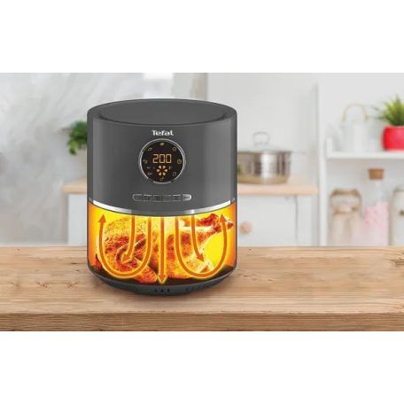 TEFAL EY111B15 Ultra Fry Digital Air Fryer 4.2L forrólevegős fritőz, digitális AirFryer, légkeveréses, olajmentes olajsütő, fritőz 1630W