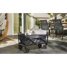 EasyMaxx 13418 összecsukható, 80 kg teherbírású 75 x 49.5 x 91 cm kerti kézikocsi, horgászkocsi, strandkocsi, szállító kocsi