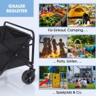 EasyMaxx 13418 összecsukható, 80 kg teherbírású 75 x 49.5 x 91 cm kerti kézikocsi, horgászkocsi, strandkocsi, szállító kocsi