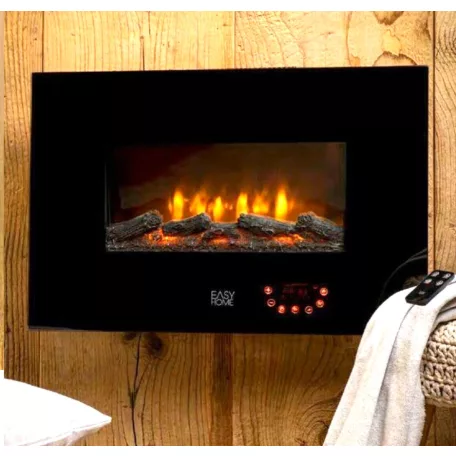 Easy Home 1800W elektromos fali kandalló, digitális látvánkandalló hősugárzó, távirányítóval