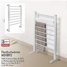 Easy Home Medion MD 18972 álló és falra szerelhető 140W elektromos törölközőszárító, törülközőszárító radiátor, törölközőmelegítő 8 rúddal