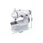 Easy Home MS-201 tanuló, játék mini varrógép 20 x 12 x 20 cm gyermek varrógép, pedállal, hálózati adapterrel