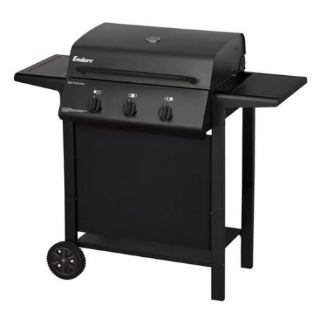 Enders San Francisco 3 gázégős gázgrill kocsi, 3 égős gáz grill, grillkocsi, 6.75 kW összteljesítménnyel (3 x 2.25 kW) 50 x 33 cm grillfelülettel