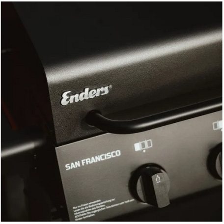 Enders San Francisco 3 gázégős gázgrill kocsi, 3 égős gáz grill, grillkocsi, 6.75 kW összteljesítménnyel (3 x 2.25 kW) 50 x 33 cm grillfelülettel