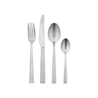   Ernesto Silver Matt 24 darabos 6 személyes rozsdamentes acél Stainless Steel 420 nemesacél, inox MATT étkészlet, evőeszköz készlet