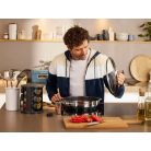 Ernesto 10 részes forgó, 360°-ban elforgatható, elegáns design fűszertartó készlet 9 db 85 ml-es, szórófejes fűszer tároló üveggel, tartóval