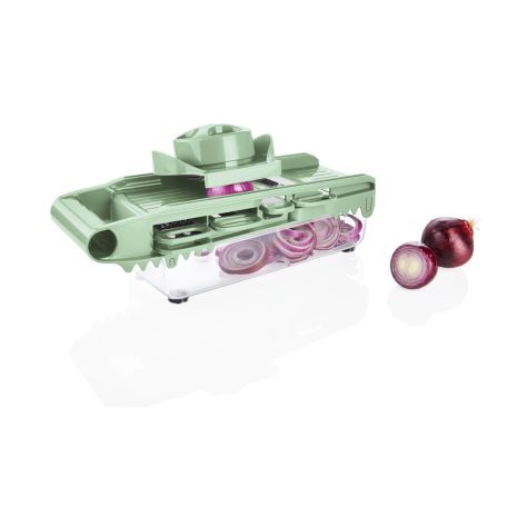 Ernesto Multifunkciós, 8 részes mechanikus 5 az 1-ben reszelő, szeletelő és aprító gyalu gyűjtőtállal, 5 cserélhető betéttel (498406)