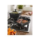 ERNESTO 5 az 1-ben multifunkciós alu öntvény sütőedény szett, 4.5L olajsütő és pároló készlet 