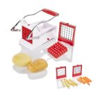 Livarno Home / Ernesto mechanikus burgonya és zöldség hasáboló, krumplivágó, zöldség, sárgarépa és hasábburgonya szeletelő, daraboló