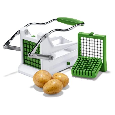 Livarno Home / Ernesto mechanikus burgonya és zöldség hasáboló, krumplivágó, zöldség, sárgarépa és hasábburgonya szeletelő, daraboló