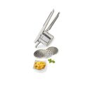 SilverCrest / ERNESTO / Livarno Home nemesacél inox mechanikus burgonyatörő, univerzális nyomó, krumplinyomó, galuskakészítő (galuskaszaggató)