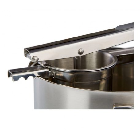 SilverCrest / ERNESTO / Livarno Home nemesacél inox mechanikus burgonyatörő, univerzális nyomó, krumplinyomó, galuskakészítő (galuskaszaggató)