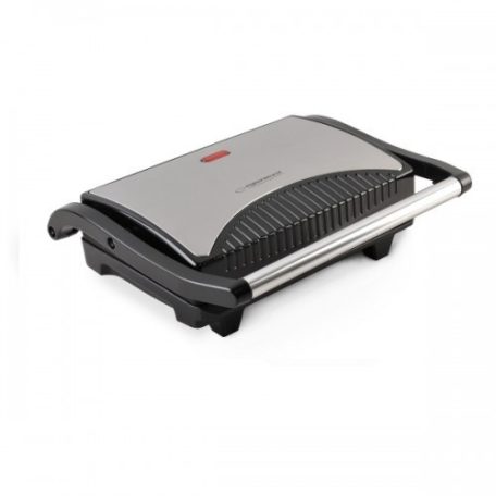 Esperanza EKG006 Taleggio inox 750W kerámia grill, kerámialapos kontaktgrill sütő, grillsütő