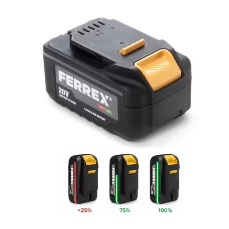 FERREX / ActivEnergy 20V 4Ah li-ion akku, FBT-CLB018 líthium-ion akkumulátor 4000 mAh U-LED 20V
