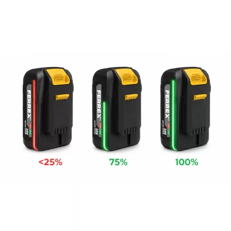 FERREX / ActivEnergy 20V 4Ah li-ion akku, FBT-CLB018 líthium-ion akkumulátor 4000 mAh U-LED 20V