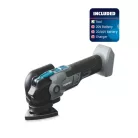 FERREX FBT-CMT-004 FULL 20V 2Ah akkus, akkumulátoros multifunkciós szerszámgép, multi rezgőcsiszoló, 20V 2Ah akkuval és hálózati töltővel