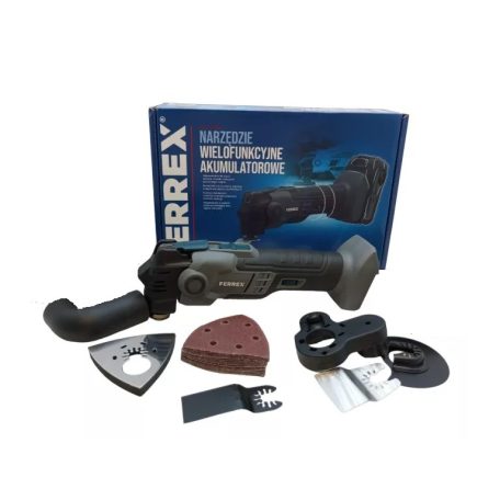 FERREX FBT-CMT-004 SOLO 20V akkus, akkumulátoros multifunkciós szerszámgép, multi rezgőcsiszoló, akku és töltő nélkül
