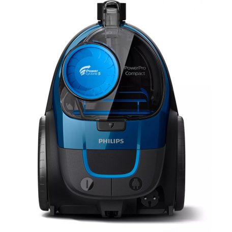 Philips FC9329 PowerPro Compact 900W PowerCyclone 5 Porzsák nélküli porszívó HEPA filterrel, kék (FC9329/09)