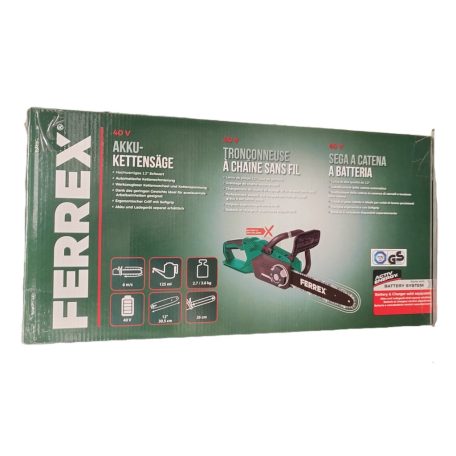 FERREX / Scheppach FCCS305/40 SOLO 30 cm 40V akkus, akkumulátoros láncfűrész, akku és töltő nélkül