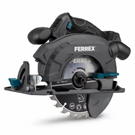 FERREX (Scheppach) F-HCS190.2 SOLO 40V akkumulátoros, akkus kézi körfűrész 190 mm fűrészlappal, lézervezetővel akku és töltő nélkül