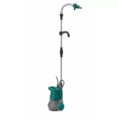 FERREX  elektromos 400W esővízszivattyú, kerti hordóürítő szivattyú, szennyvízszivattyú 4000 liter/óra 1.3 bar max 7m rugalmas csővel, csappal (856313)