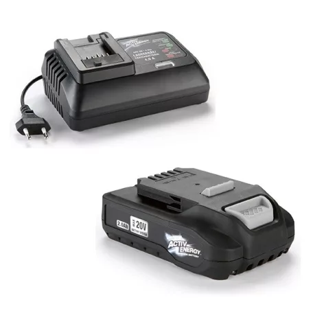 FERREX ALP-20 20V 2Ah akkus kompresszor és pumpa készlet, akkuval és töltővel (WWS-ALP20-SP + WWS-AVP20-SP)