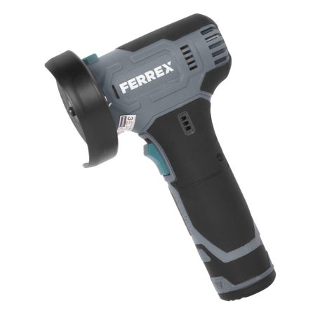 FERREX FBT-CAG006 Compact Power 12V 2Ah 76mm akkus, cserélhető akkumulátoros sarokcsiszoló, mini flex, kézi kisflex akkuval, koronggal és USB töltőkábellel