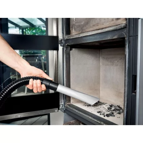FERREX GAS20 fekete - sárga 1300W 20L hamuporszívó, 20 literes kandalló porszívó fúvás funkcióval, fém szűrővel