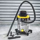 FERREX GDVC-4025 SOLO nemesacél 25L 40V akkus, akkumulátoros inox száraz - nedves porzsák nélküli porszívó akku és töltő nélkül 
