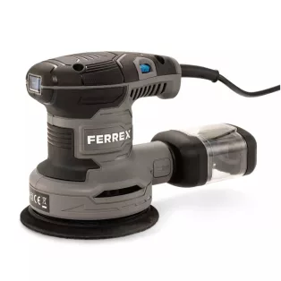  FERREX 350W elektromos excenter csiszoló, vezetékes excentercsiszoló, rezgő csiszológép (FES-350N / WU5906802)