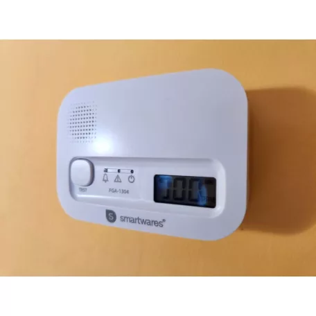 SmartWares FGA-1304 / FGA 13041 elemes CO érzékelő, szén-monoxid riasztó (10 év élettartamú szenzorral)