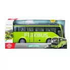 Dickie Toys Giant FLIXBUS Volvo 9700 élethű 1:16 méretarányú (54 cm) játék műanyag autóbusz nyitható ajtókkal és csomagtartóval, poggyászokkal, levehető tetővel, fény és hanghatásokkal