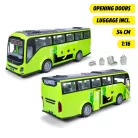 Dickie Toys Giant FLIXBUS Volvo 9700 élethű 1:16 méretarányú (54 cm) játék műanyag autóbusz nyitható ajtókkal és csomagtartóval, poggyászokkal, levehető tetővel, fény és hanghatásokkal