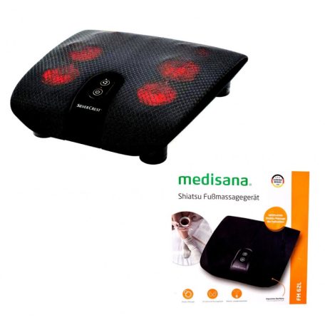 Medisana FM 62L / SilverCrest Shiatsu talpmasszírozó, lábmasszírozó 18 fűthető forgó görgővel, 50W