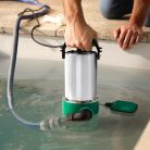 FERREX / GardenLine FST-1100  inox, nemesacél 1100W 20.000 l/óra kerti szivattyú, szennyvízszivattyú (búvárszivattyú) úszókapcsolóval (WU5909162 / 843305)