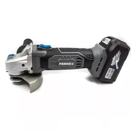 FERREX FBT-CAG002 / FAW 40Q XL 2 x 40V 2.5Ah 125 mm 40V dupla akkus sarokcsiszoló, akkumulátoros flex, 2 db akkuval és töltővel
