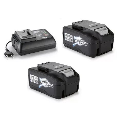 FERREX FBT-CAG002 / FAW 40Q XL 2 x 40V 2.5Ah 125 mm 40V dupla akkus sarokcsiszoló, akkumulátoros flex, 2 db akkuval és töltővel