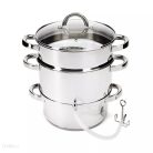 Florina nemesacél inox 5L 23cm szörpfőző, gyümölcslé, nektár készítő edény indukciós főzőlapra is